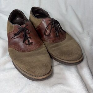 VTG Dexter Classic USA Made 2-Tone Saddle Brogue Campus Derby Oxford Shoe 11 1/2